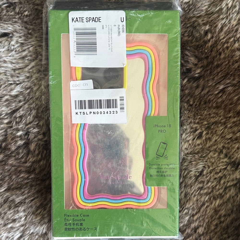 Kate Spade Iphone 15pro Rainbow Silicon Multi-Color Item